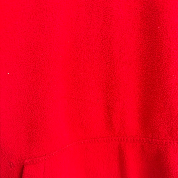 The Children Place Fleece 1/4 Zip up Red Sweater Pullover, Size 7/8 kids. Pocket - Picture 6 of 6